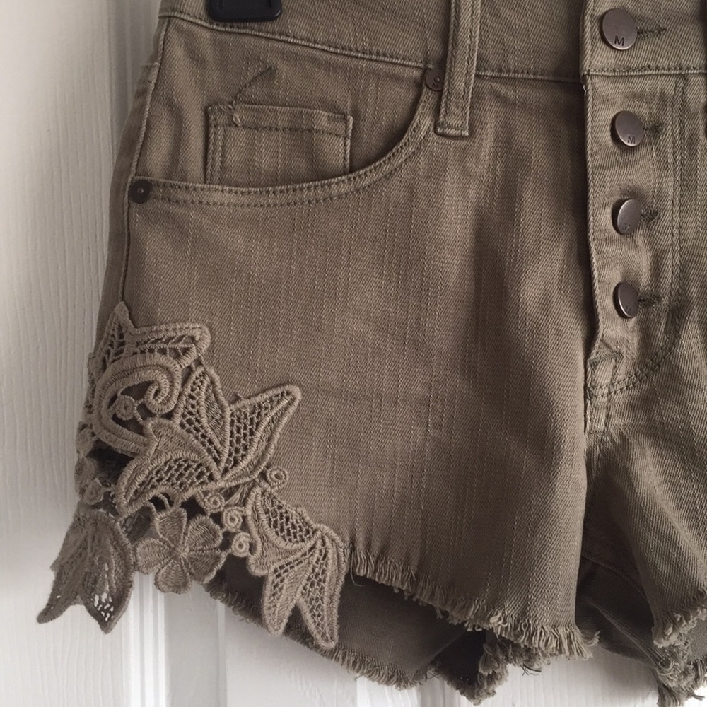 Mossimo Olive Denim Shorts